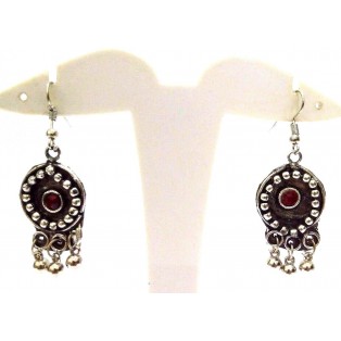 Handmade Silver Oxidized Earring Jhumka Jhumki Imitation Jewelry Dangle AE39